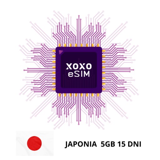XOXO eSIM Japonia, Internet mobilny do Japonii pakiet 5GB na 15 dni