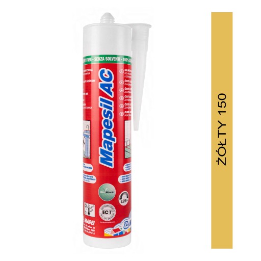 MAPEI Mapesil AC силикон 310мл - цвет 150 желтый