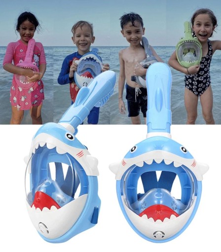 Детская полнолицевая маска для подводного плавания SHARK XS OceanX