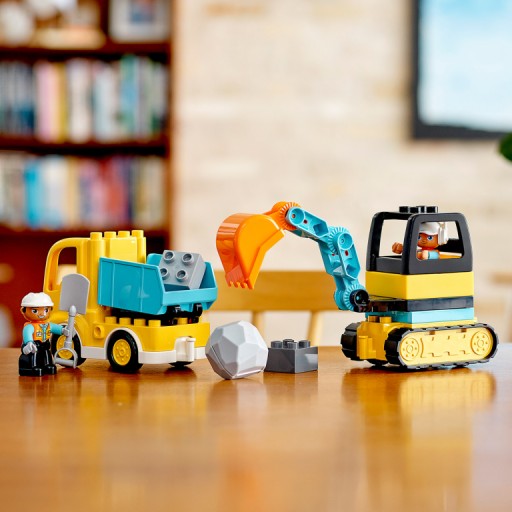 LEGO DUPLO Грузовик и гусеничный экскаватор 10931