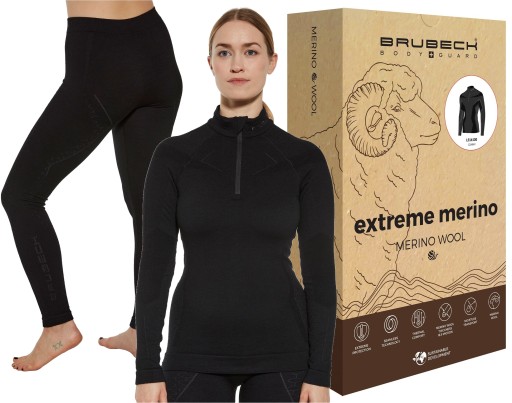 BRUBECK MERINO WOOL BIELIZNA TERMICZNA NA ROWER XL