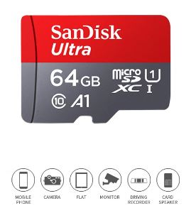 Карта памяти SanDisk SD MICRO SDXC 64 ГБ