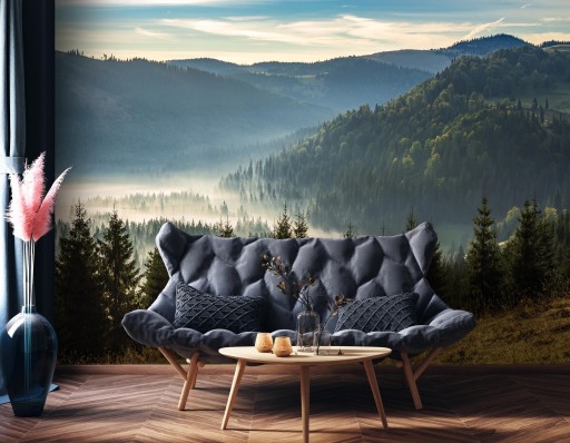 Fototapeta NA ŚCIANĘ Góry Drzewa Natura 254x184