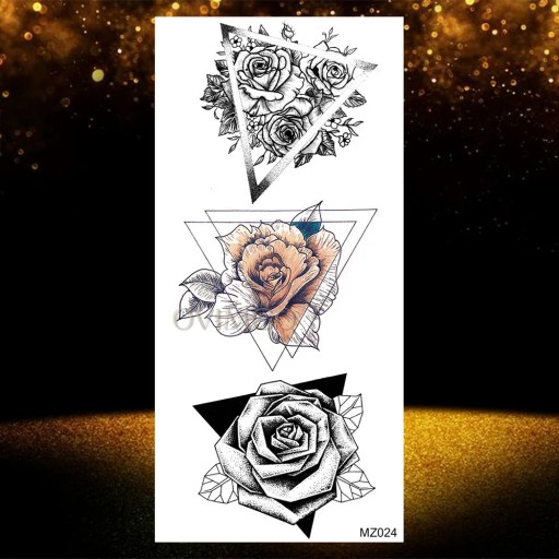 Indian Black Henna Temporary Tattoos For Women Mandala Flower DreamCatcher