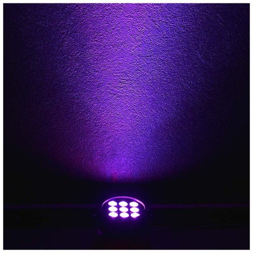 ЛАЗЕРНЫЙ ДИСКОТЕЧНЫЙ ПРОЕКТОР-РЕФЛЕКТОР КОЛОРОФОН LED PAR RGBW 9x10 Вт LED