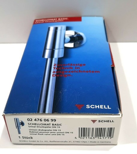 Кнопка смыва Schell Schellomat Basic серебристая для писсуара