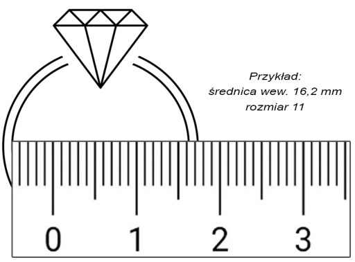 Złoty Pierścionek zaręczynowy z brylantem 0,08 ct