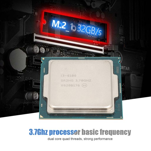 для Intel Core i3 6100 3,7 ГГц двухъядерный четырехъядерный процессор шестого поколения LGA11