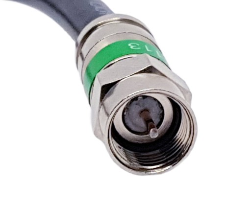 Kabel koncentryczny przewód antenowy 1M czarny Wtyk F-Wtyk F 1,1Cu