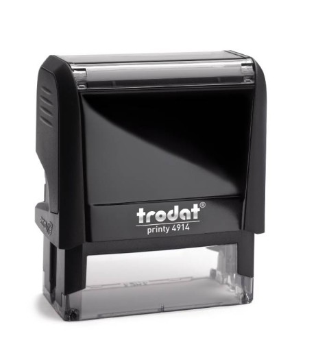 TRODAT PRINTY STAMP 4914 ЧЕРНЫЙ+ЛАСТИК ДИЗАЙН