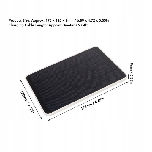 PANEL SOLARNY SŁONECZNY DO KAMER EUFYCAM 4W