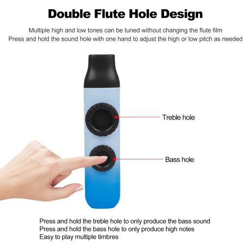 Флейта Kazu с двойным отверстием для флейты Kazoo Dual Flute