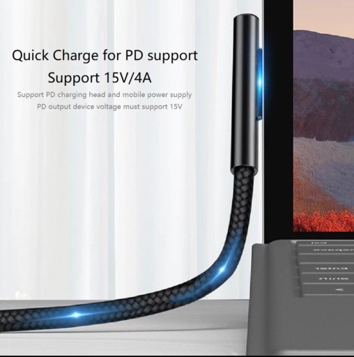 Кабель USB-C для Microsoft Surface 1,5 метра