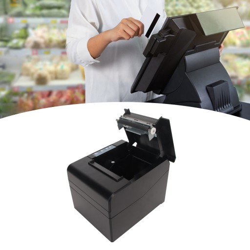 Термопринтер 80 мм, 220–300 мм/с, интерфейс USB LAN, команда esc pos, therm
