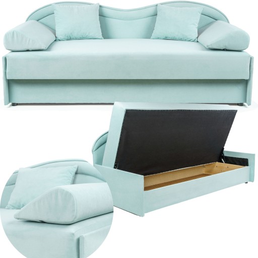 Диван-кровать подростковый односпальный, SOFA, с контейнером для постельного белья