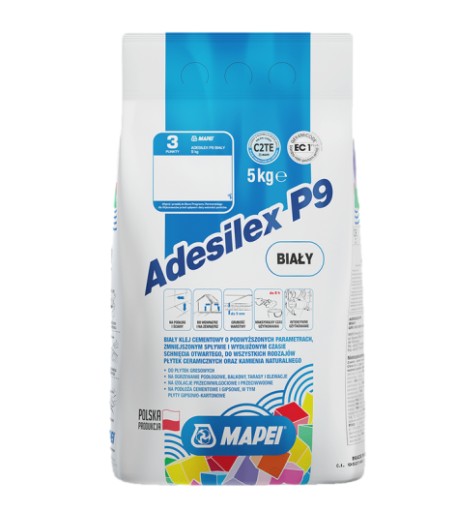 MAPEI ADESILEX P9 Клей-раствор ПЛИТОЧНЫЙ КЛЕЙ белый УНИВЕРСАЛЬНЫЙ 5 кг