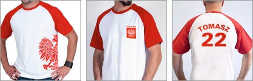 бело-красная футболка + ваш принт - М