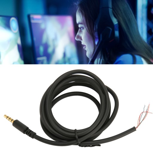 Kabel do naprawy zestawu słuchawkowego Zamienny przewód dźwiękowy do słuchawek do gier o długości 4,9 stopy ofc