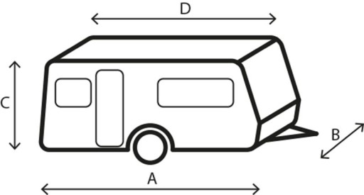 Osłona na przyczepę Caravan Cover 400-450 BRUNNER