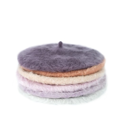 Szaleo angorowy BERET Classy fluffy cz22304-4