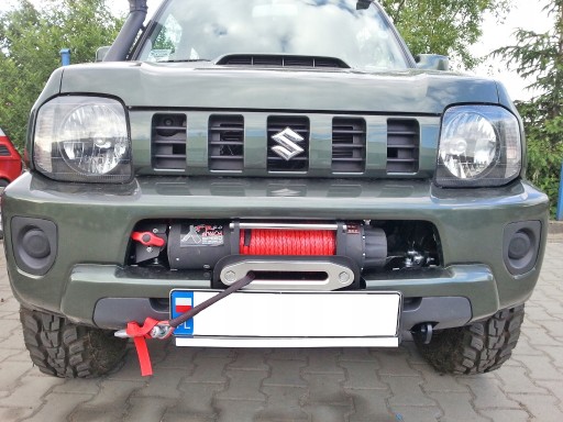 НАКЛАДКА ЛЕБЕДКИ В БАМПЕРЕ SUZUKI JIMNY 1.3 СТАЛЬНАЯ НАКЛАДКА ЛЕБЕДКИ