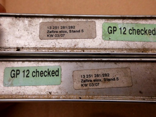 КОЛЬЦА OPEL ZAFIRA B 13251281 13251282