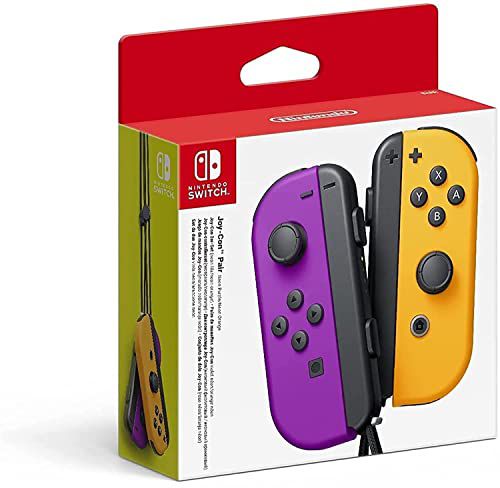 КОНТРОЛЛЕР NINTENDO НАБОР NINTENDO SWITCH DA 2 ДЖОЙСТИК, VIOLA NEON E ARANCIO