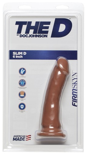 PENETRATING PENETRATE THE D SLIM D - 6 INCH FIRMSKYN - CARAMEL DOC-JOHNSON