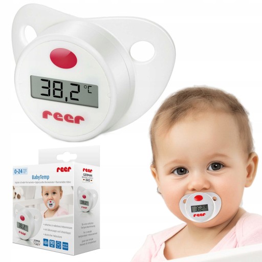 ЦИФРОВОЙ ТЕРМОМЕТР ДЕТСКАЯ соска LCD REER 0-24 MSC