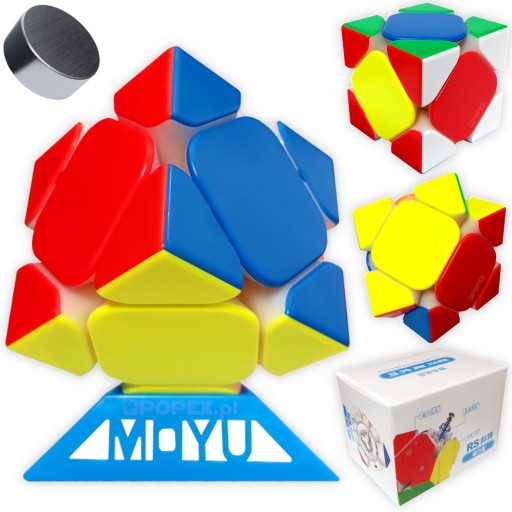 ПРОФЕССИОНАЛЬНЫЙ МАГНИТНЫЙ SKEWB MOYU RS DICE EASY PLAY + СВОБОДНАЯ ПОДСТАВКА