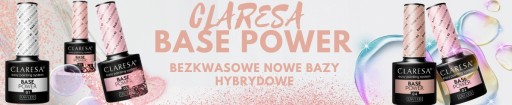 CLARESA BASE POWER БЕСКИСЛОТНАЯ СТРОИТЕЛЬНАЯ БАЗА 08 РУМЯНА С ЭФФЕКТОМ УЛИТКОВ ДЛЯ ГУБ
