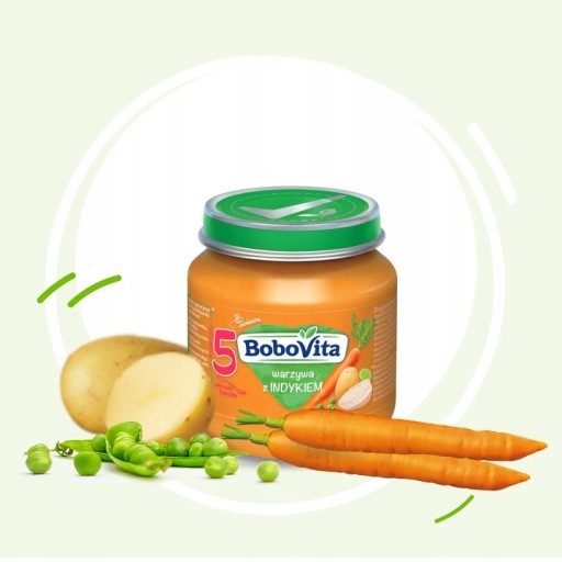 BOBOVITA Овощи с индейкой после 5 месяцев 125 г
