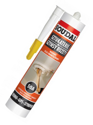 Монтажный клей для лепнины на водной основе 50А Soudal Rosettes Cornices 280мл