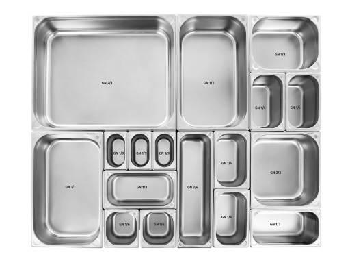 POJEMNIK GASTRONOMICZNY GN 1/4 65 mm STAL NIERDZEWNA 1.7 L MJUSK