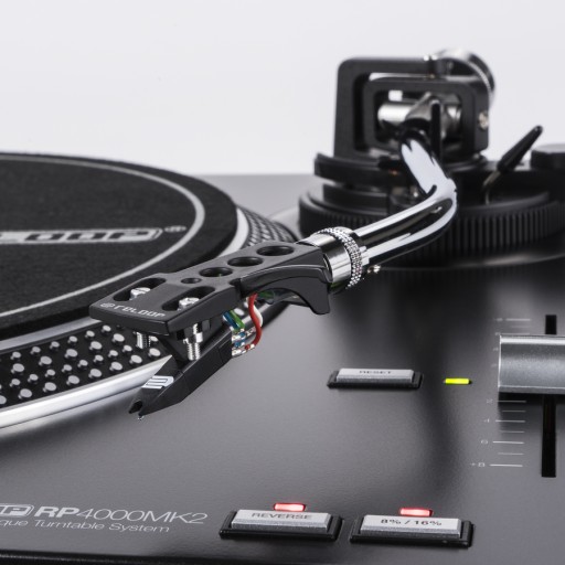 Проигрыватель Reloop RP-4000 MK2 + хедшелл + OM Черный