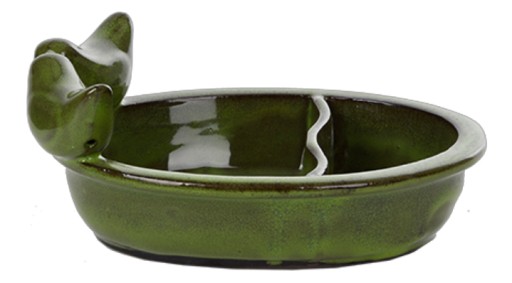 Poidełko i karmnik dla ptaków ceramiczne 2w1 BIAŁE