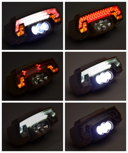 LATARKA ROWEROWA CZOŁOWA SENSOR RUCHU10W MAGNES