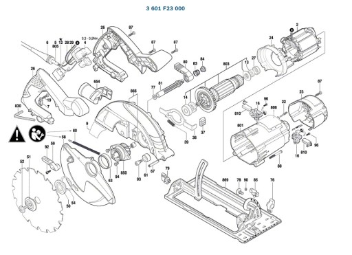 Редуктор дисковой пилы BOSCH GKS190 000