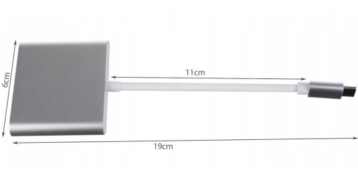 Адаптер USB-порта USB-C — HDMI + USB 3.1 + USB C HUB 3в1
