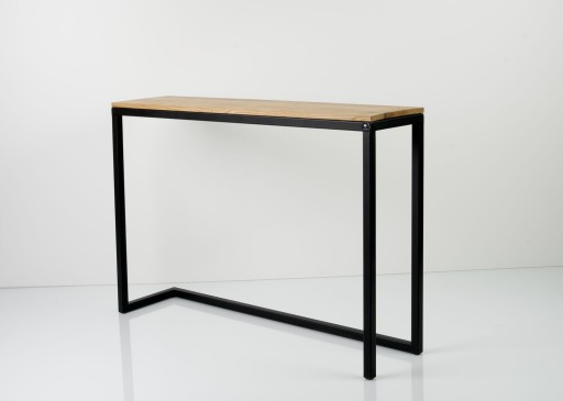 KONSOLA 100 CM RUSTYKALNA DREWNO LITE DĄB SKD-93