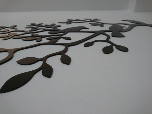Dekoracja ścienna do mieszkania 3D A077 PTAKI NA GAŁĘZI 120x91 cm