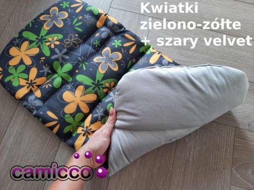 Вкладыш из вельветового материала для полувагонной коляски CAMICCO