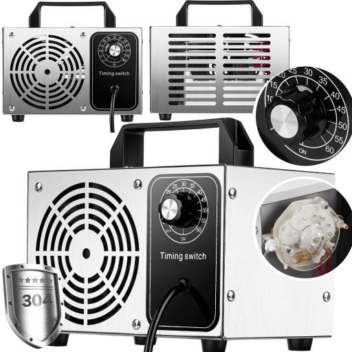 Generator ozonu OZONATOR oczyszczacz timer DO DOMU SAMOCHODU 48 000 MG/H XL
