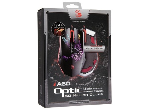 Мышь A4Tech Bloody Gaming A60 Blazing с разрешением 4000 точек на дюйм Core3
