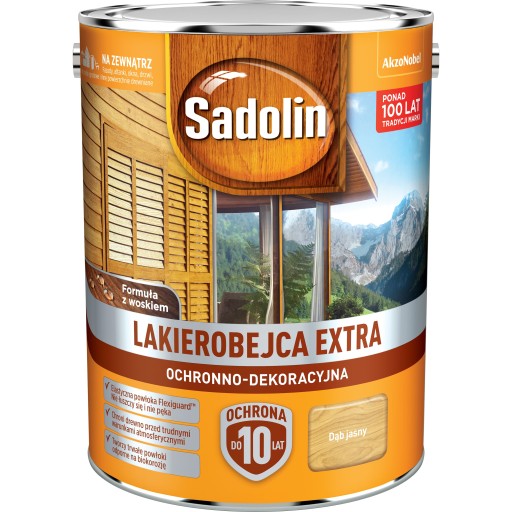 SADOLIN EXTRA LARC SAIN 5L ДУБ СВЕТЛЫЙ + ЩЕТКА