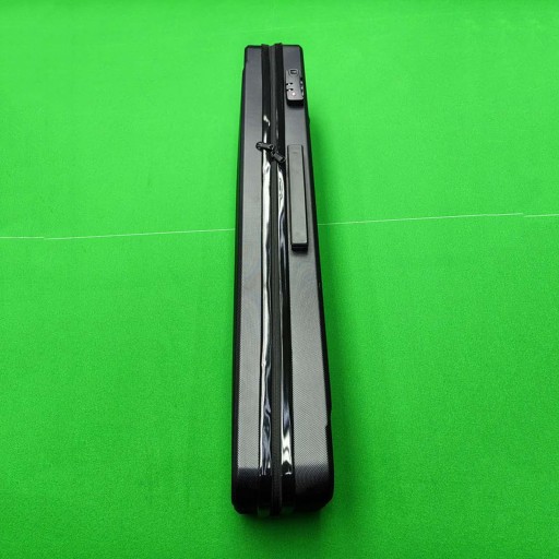 1/2 Bilard Stick Case Organizer na akcesoria Profesjonalny czarny z zamkiem