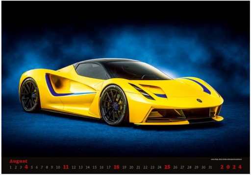 Календарь спортивных автомобилей 2024 Sport Car Fury