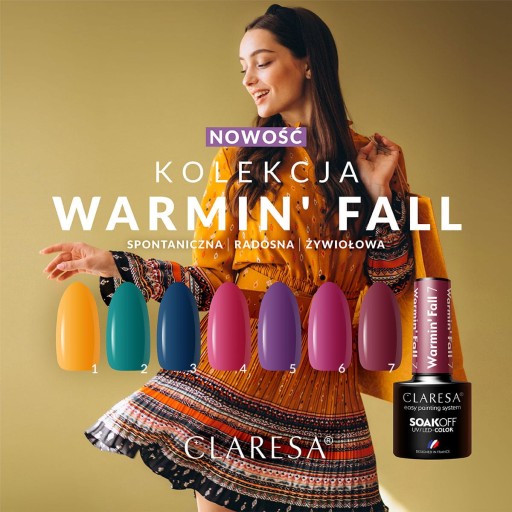 CLARESA GREEN HYBRID ЛАК WARMIN'FALL 2 5мл
