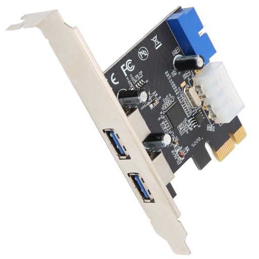 Карта расширения PCIE-USB3.0, 2 порта, быстрая стабильная передача, 20-контактный разъем