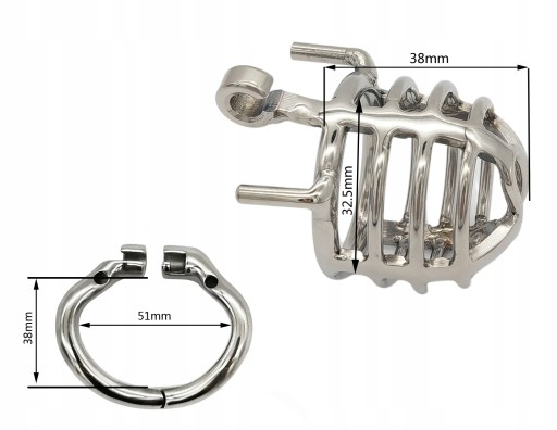 Klatka na penisa Stalowy pas cnoty Chastity Belt